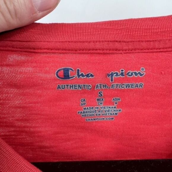 Champion Red Cornell 1865 V-Neck Sweater Size Small unisex - Picture 6 of 10